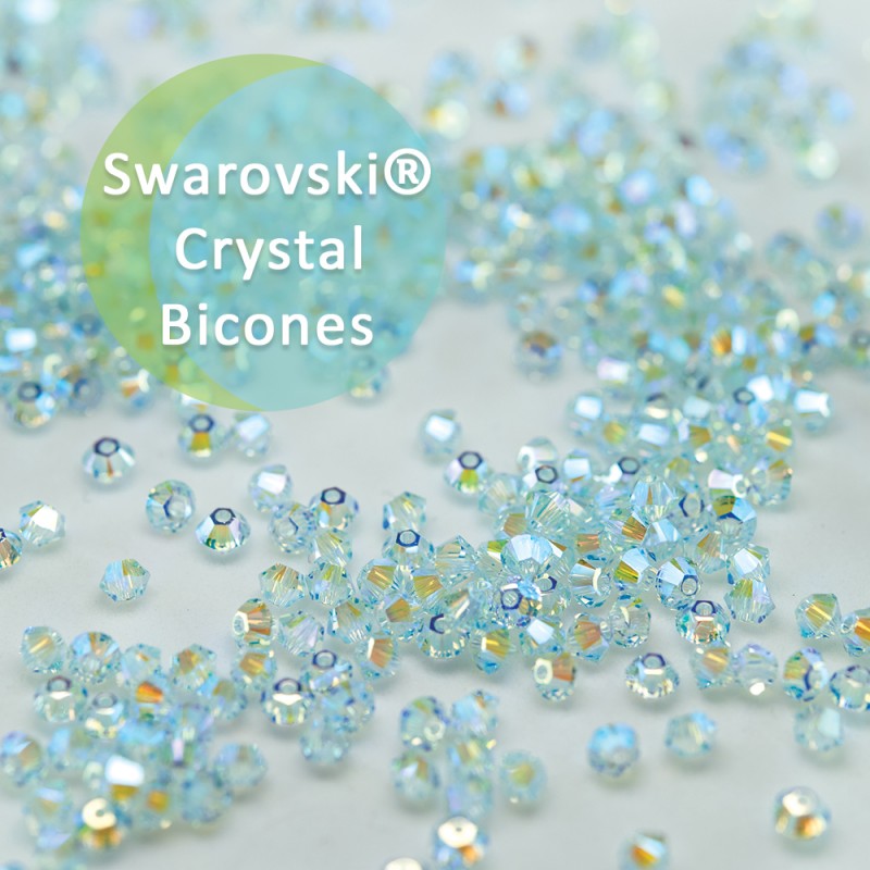 Swarovski Crystal Light Azore AB2x Bicones