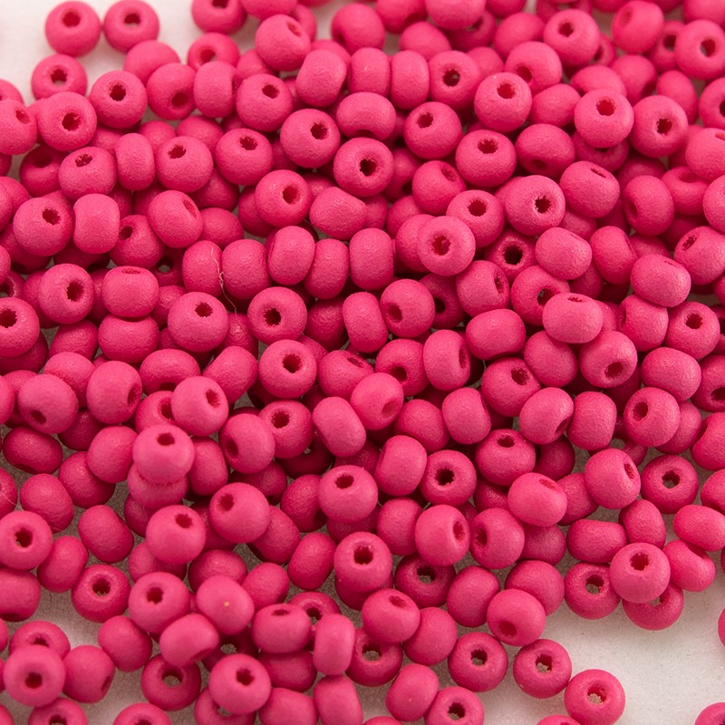 170PK Medium Chubby Shades of Pink and White Hair Beads