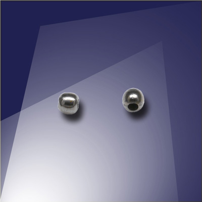 .925 Black Finish Sterling Silver bead or Crimp 1.8mm Dia with a 0.9mm Hole - Retail system