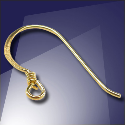 .925 Gold Finish Sterling Silver French Earwires - Retail system