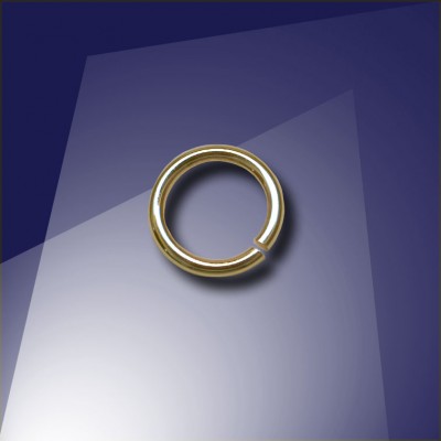 .925 Gold Finish Sterling Silver 0.89 x 5.8mm jump ring