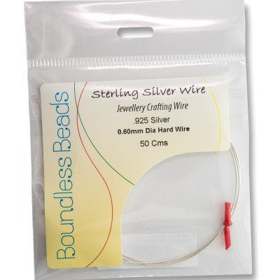 .925 Silver Hard Wire 0.6mm Dia