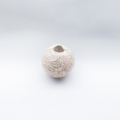 .925 Sterling Silver 6mm Stardust Bead with 1.5mm Hole
