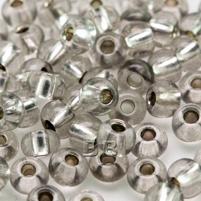 Charcoal Grey silver lined size 5/0 seed beads - Retail system