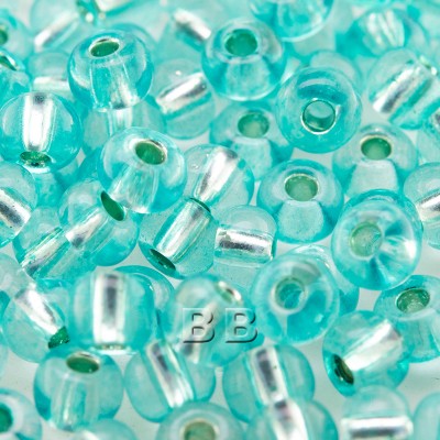 Aquatin silver lined size 5/0 seed beads- Retail system