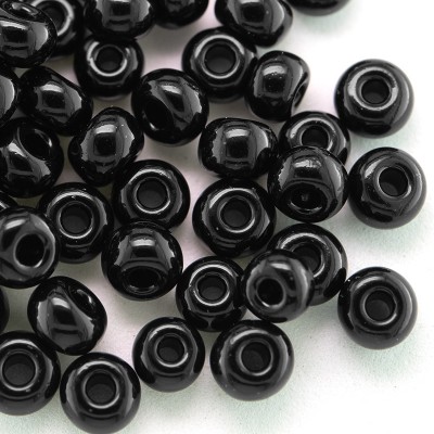 Black size 5/0 seed beads - Retail system