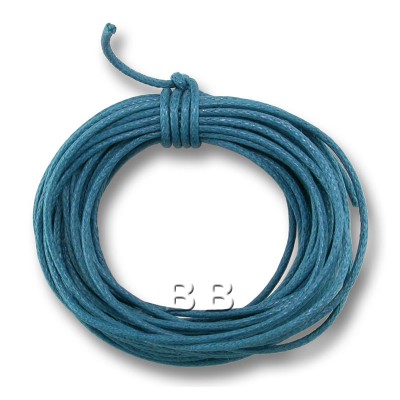 Blue Dazzle Polished Cotton Cord 1.00mm Dia
