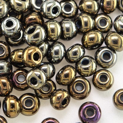 Bronze Iris Metallic size 5/0 - seed beads - Retail system