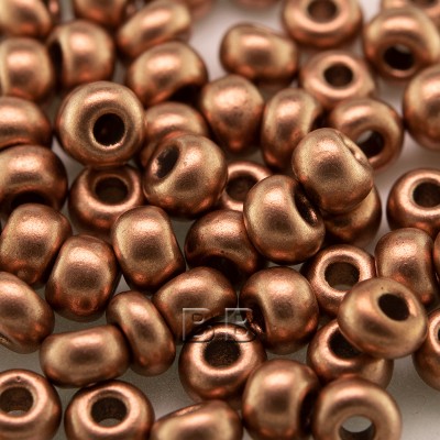 Brushed Copper Metallic size 5/0 seed beads - Retail system