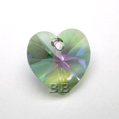 Crystal Paradise Shine 14.4x14mm 6228 Swarovski Xilion Heart Pendant