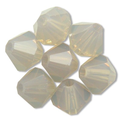 Swarovski 5301 Bead 4mm Light Grey Opal Bicone