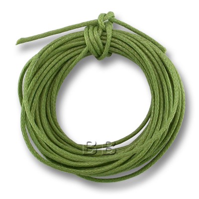 Light Olivine Polished Cotton Cord 1.00mm Dia