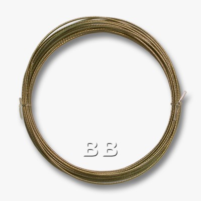 Medium Bronze coloured, nylon coated 0.45mm/.018" Dia.7x1 Tigertail