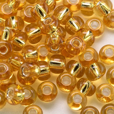 Mid Topaz silver lined size 5/0 seed beads- Retail system