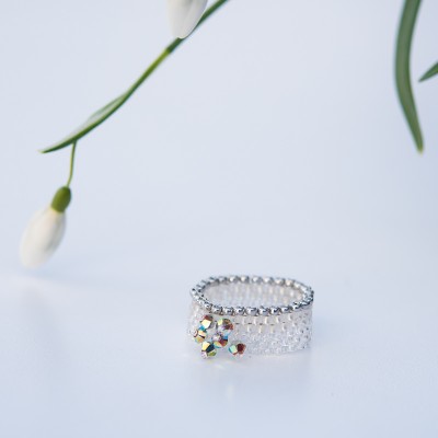 Mini Studio - Citrus Peyote Stitch Ring Bead Kit - Includes FREE Instructions