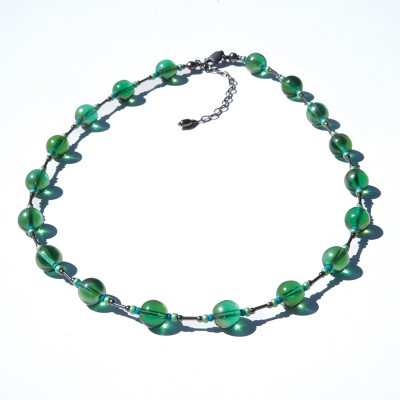 Mini Studio – Fern Green & Peacock beaded -  Necklace Kit