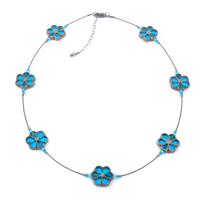 Mini Studio &ndash; Hawaiian Ocean - Floating Necklace Bead Kit&nbsp;(.925 Silver Black Finish)
