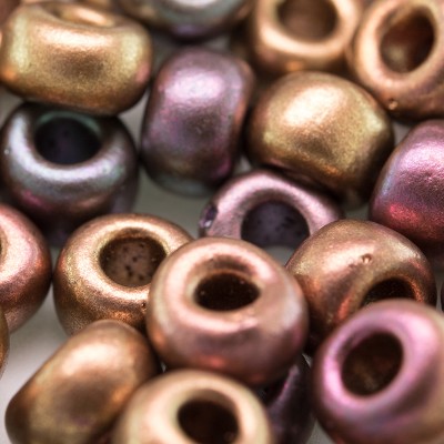 Mixed Copper Metallic size 32/0 seed beads - Retail system