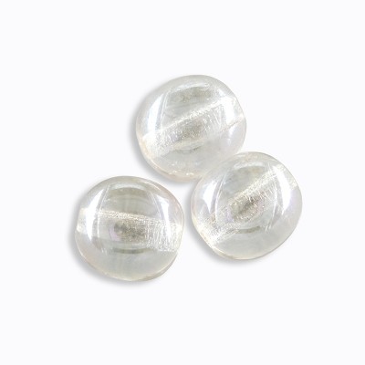 Moonlight 6mm round Czech glass druk beads