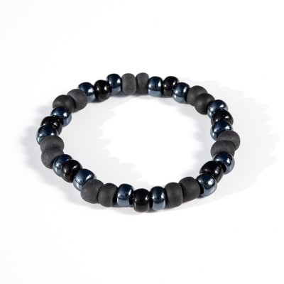 Orla - Anthracite Czech Glass Bead Bracelet.