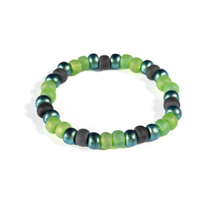 Orla - Green Flash- Czech Glass Bead Bracelet.