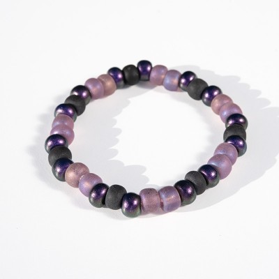 Orla - Lavender- Czech Glass Bead Bracelet.