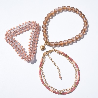 Pink Lemonade Bracelet Stack Colorway