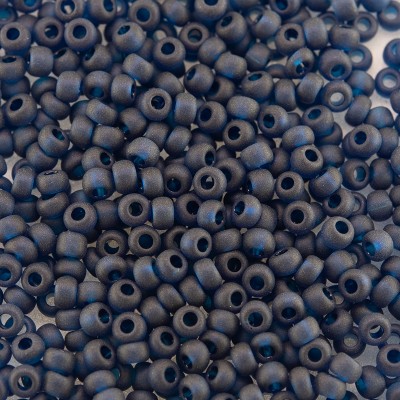 Preciosa Czech glass seed bead 11/0 Nightshadow Blue matt