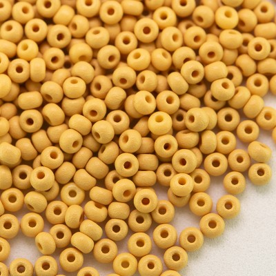 Preciosa Czech glass PermaLux seed bead 11/0 Golden Apricot Matt