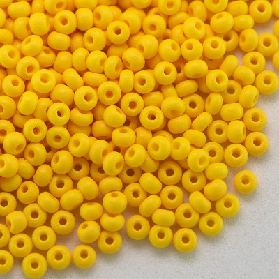 Preciosa Czech glass PermaLux seed bead 11/0 Saffron Matt