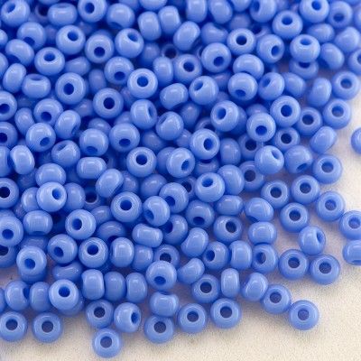 Preciosa Czech glass seed bead 11/0 Cornflower Blue opaque