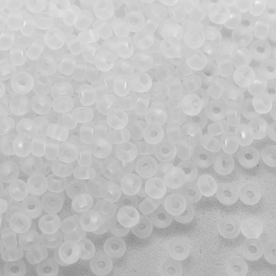 Preciosa Czech glass seed bead 11/0 Crystal Matt