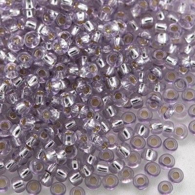 Preciosa Czech glass seed bead 11/0 Dusky Violet silver lined