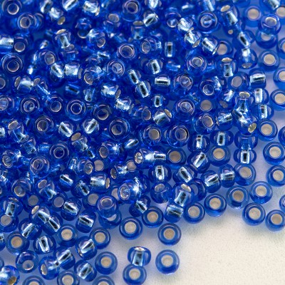 Preciosa Czech glass seed bead 11/0 Light Blue silver lined