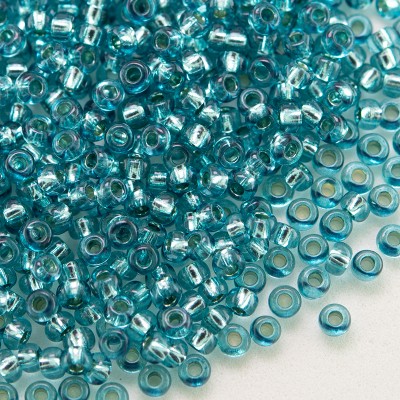 Preciosa Czech glass seed bead 11/0 Marine Blue silver lined