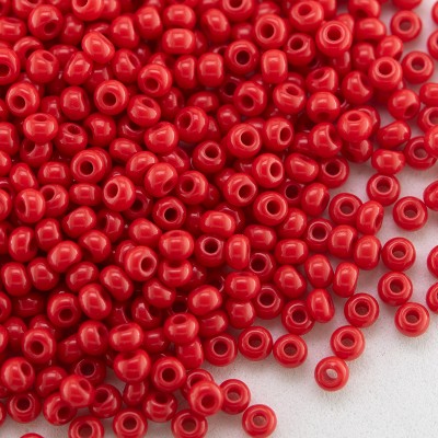 Preciosa Czech glass seed bead 11/0 Mars Red opaque