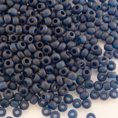 Preciosa Czech glass seed bead 11/0 Nightshadow Blue matt