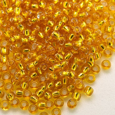 Preciosa Czech glass seed bead 11/0 Satsuma silver lined
