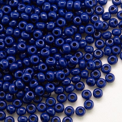 Preciosa Czech glass seed bead 11/0 Spectrum Blue opaque