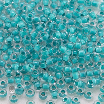 Preciosa Czech glass seed bead 11/0 Turquoise Lined