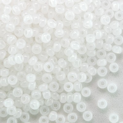 Preciosa Czech glass seed bead 11/0 White Alabaster