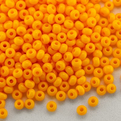 Preciosa Czech glass seed bead 11/0 Zinnia Orange opaque