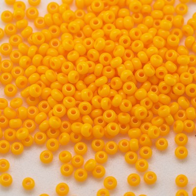 Preciosa Czech glass seed bead 13/0 Zinnia Orange