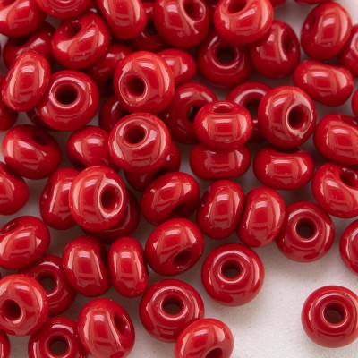 Preciosa Czech glass seed bead 5/0 Mars Red opaque