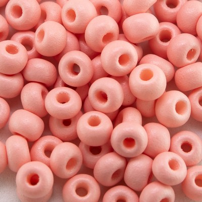 Preciosa Czech glass seed bead 5/0 Peach Bud Silk Opaque