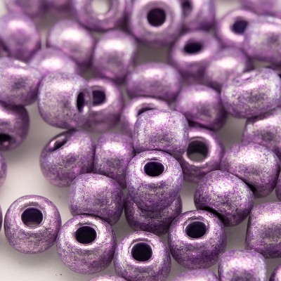 Preciosa Czech glass seed bead 5/0 Violet metallic coated (SHINY)