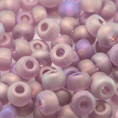 Preciosa Czech glass seed bead 5/0 Light Purple matt rainbow