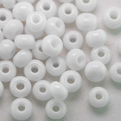 Preciosa Czech glass seed bead 5/0 White glass, glass