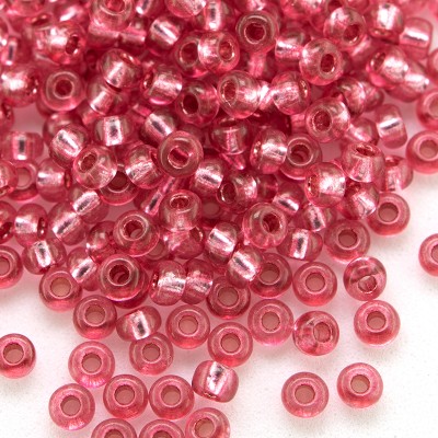 Preciosa seed bead 9/0 Carmine Rose silver lined