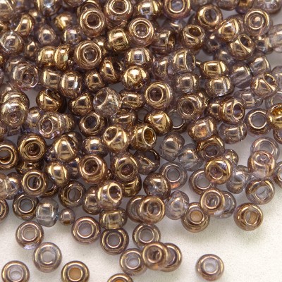 Preciosa Czech glass seed bead 9/0 Dawn Luster Metallic coated
